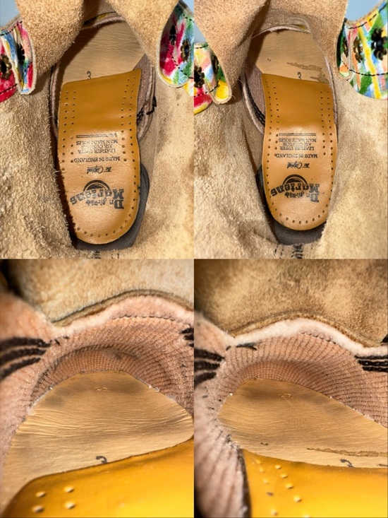 Vintage Dr. Martens England Rainbow Quaser 1460 White Leather MIE Boots UK 3 - Picture 15 of 16